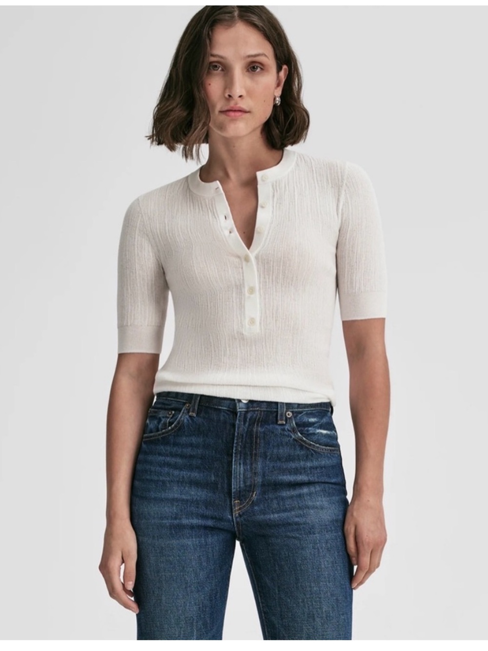 A.L.C. fisher fine cotton knit top